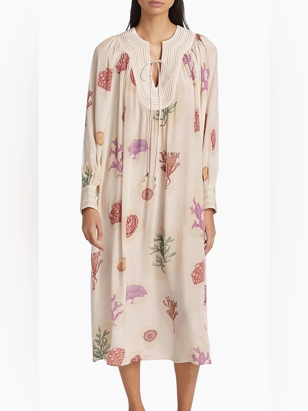 Carolina K Eterna Katya Printed Midi Dress No Belt Sz. M